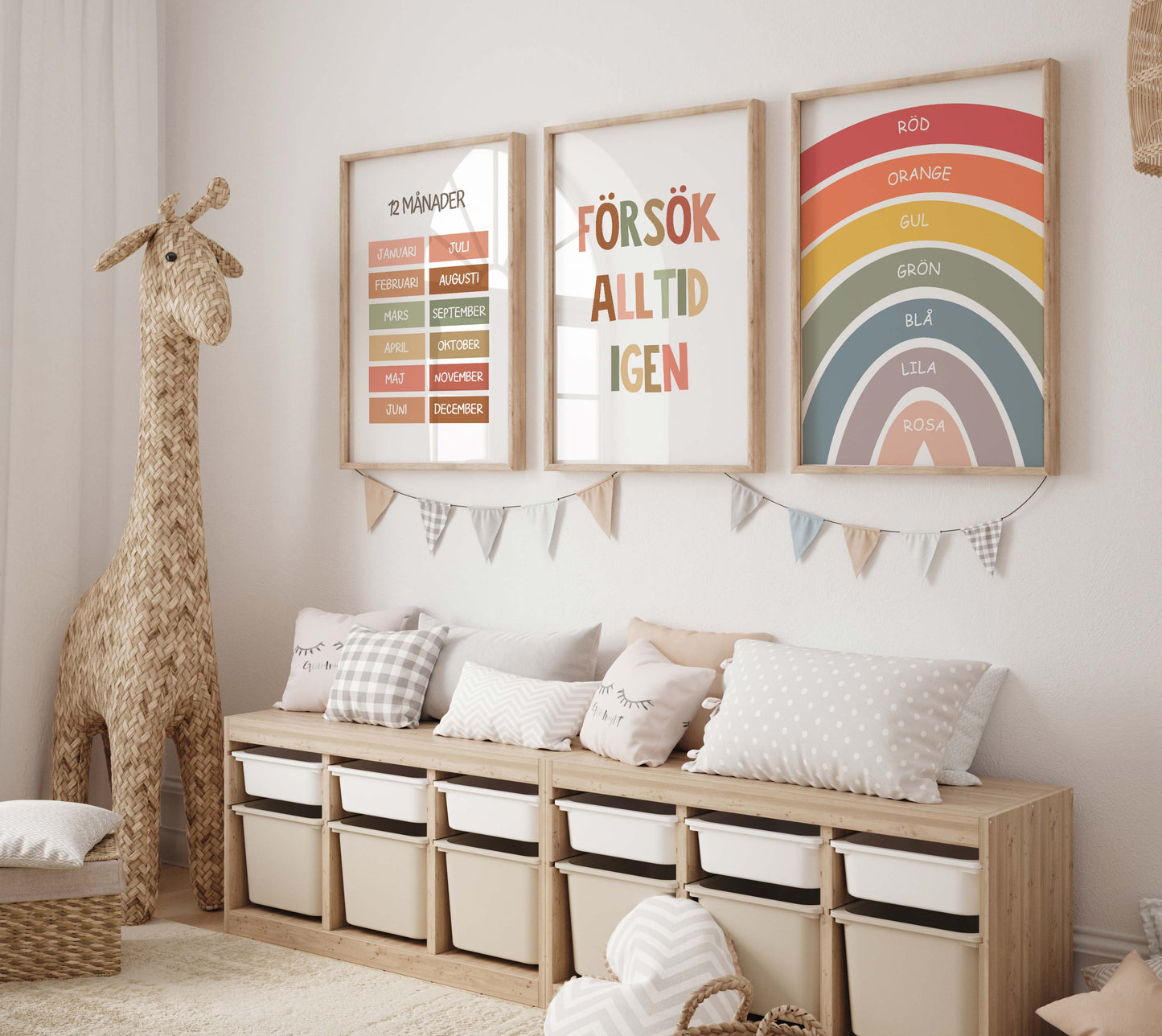Lärorikt superpaket: 43 pedagogiska, motiverande och inspirerande affischer för barnrummet! (utskrivbar produkt)